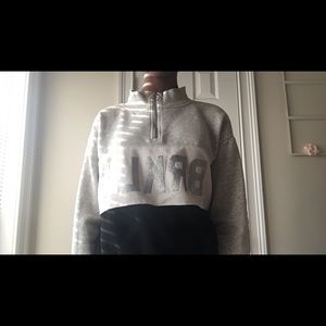 “BRKLN” Half Zip Sweater